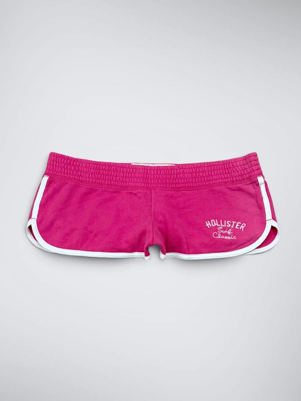 Early 2000s Hollister Pink Low Rise Micro Mini Shorts